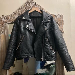 Vegan leather Moto Jacket
